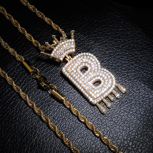 Hip Hop Pendant Micro-inlaid Zircon Necklace